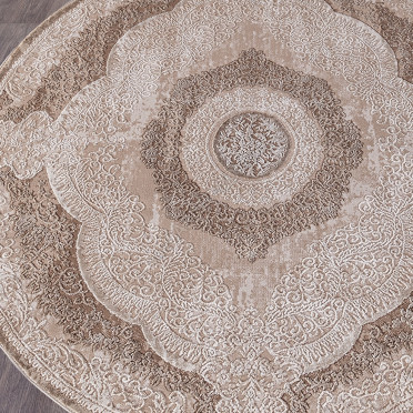 Ковер 03880B - BROWN / BROWN - Круг ARMINA
