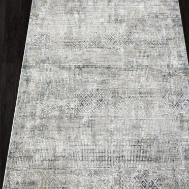 Ковер A047AJ - GREY / BLUE - Прямоугольник - коллекция LORENZO