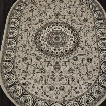 Ковер D409 - BEIGE - Овал - коллекция GAVANA