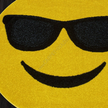 Ковер NC15 - YELLOW - Круг - коллекция SMILE