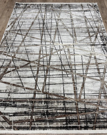 Ковер турецкий DS06C ART MAJEUR (Акрил, бежевый, серый)