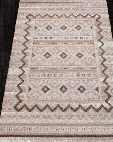 Ковер турецкий QP014 ECLIPSE (Полиэстер, бежевый)