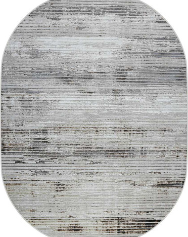 Ковер турецкий овальный 37894A Roma (полиэстер хит сет, бежевый)