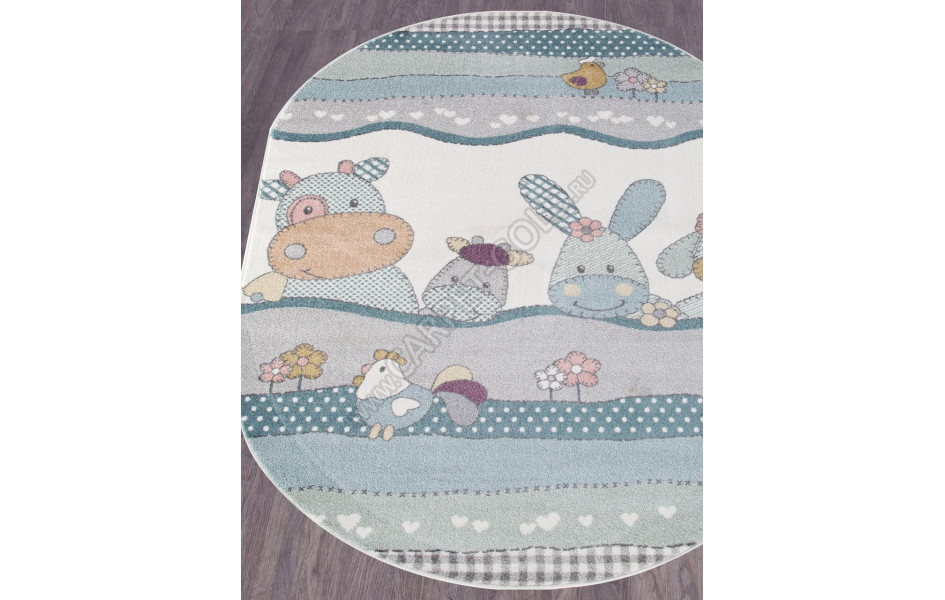Детский ковер SOFIT 2484 - LIGHT CREAM Овал