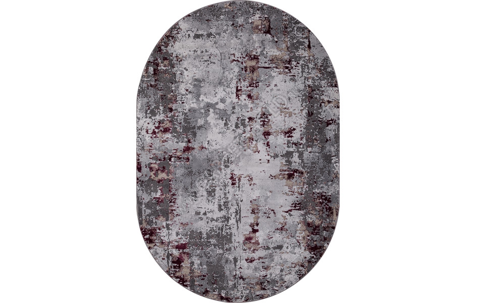 Ковер 23319 - 950 GREY / PURPLE - Овал GRAND