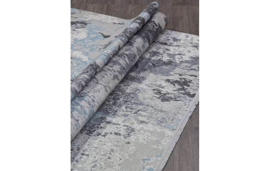 Ковер AB071A - GREY / BLUE - Прямоугольник - коллекция LOTUS