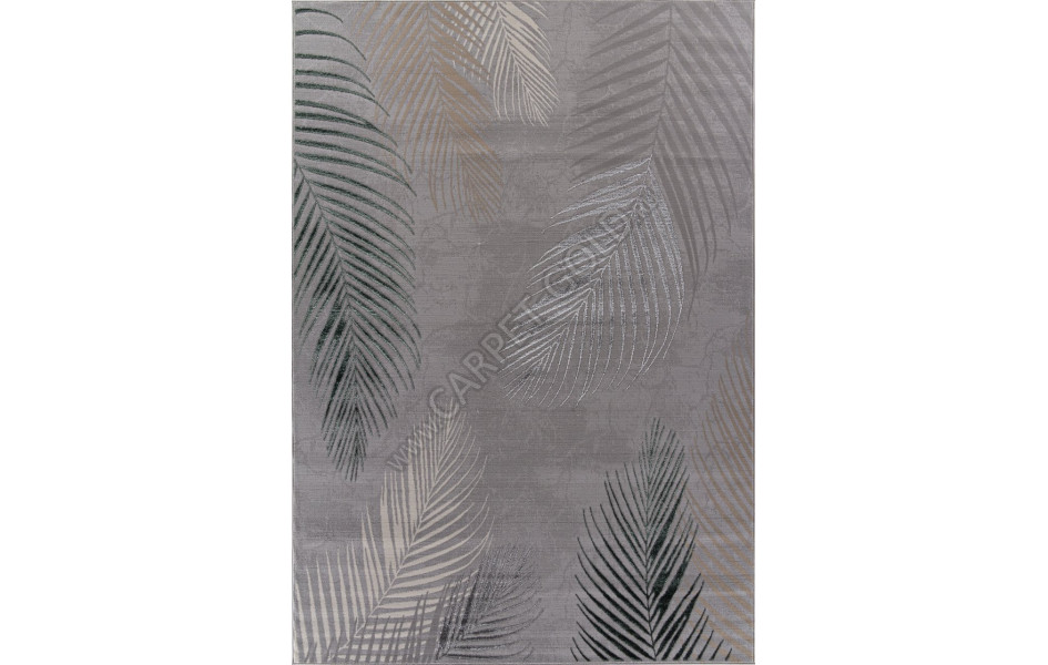 Ковер F167 - GRAY-D.GREEN - Прямоугольник - коллекция LIMAN