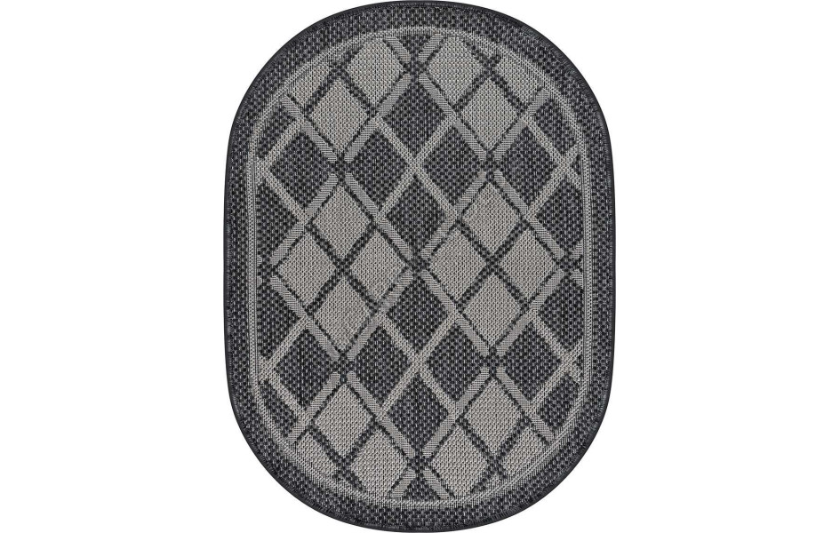 Безворсовый ковер SZ3985A1O OVAL 19 Циновка Тпе