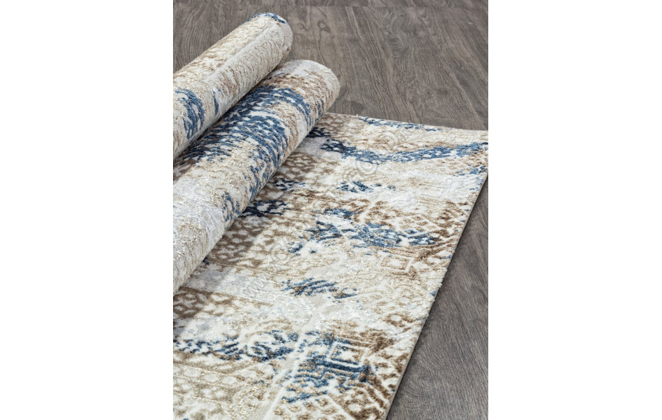 Ковер O1699 - 630 CREAM / BLUE - Прямоугольник - коллекция ANTEP