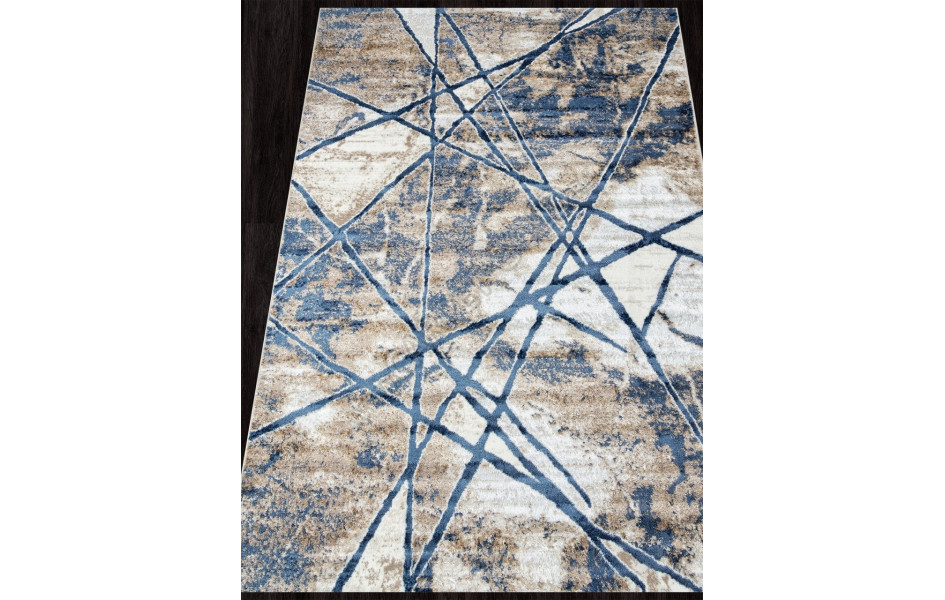 Ковер O1702 - 630 CREAM / BLUE - Прямоугольник - коллекция ANTEP