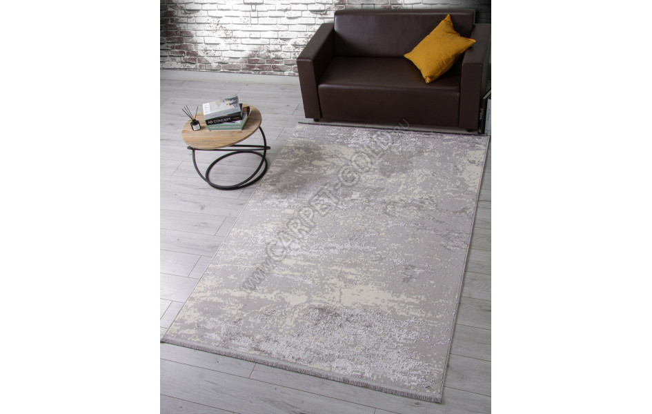 Ковер 3062G - GREY / GREY - Прямоугольник - коллекция LORA