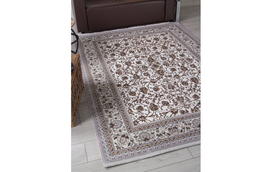 Ковер F608 - GRAY-GREEN - Прямоугольник - коллекция HALIF