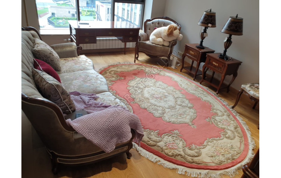 Китайский шерстяной ковер ручной работы SHD-06 Terra Oval